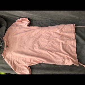 Pink t-shirt dress